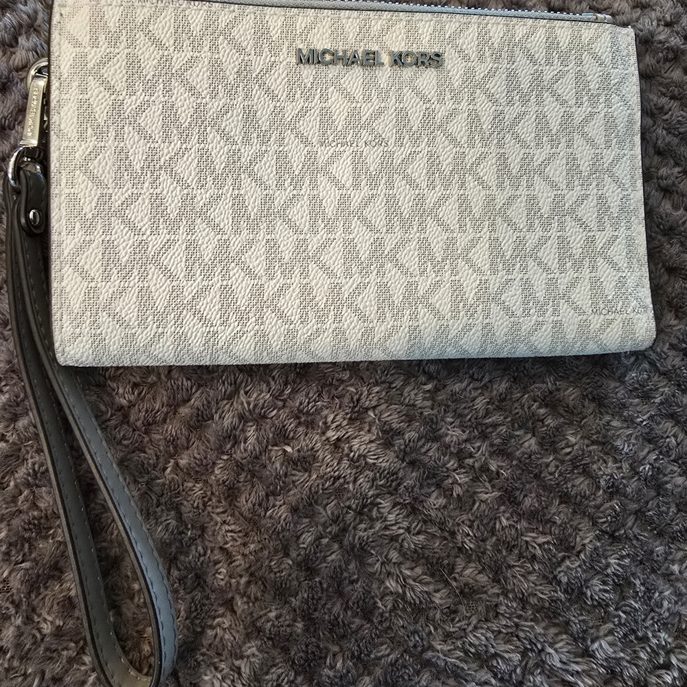 Michael Kors Gray Wristlet